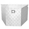 VEVOR Trailer Tongue Box, 29" x 16.1" x 18" Aluminum Trailer Tongue Tool Box, Heavy Duty Storage Organizer with Lock & Keys, Utility Tool Chest for Pickup Truck Bed, RV, SUV, Off-Road Vehicle, Silver
