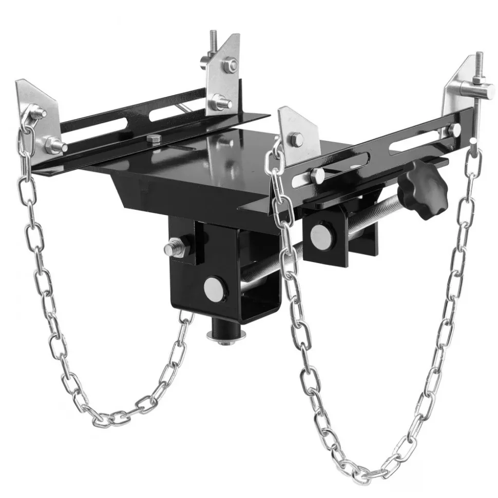 VEVOR Transmission Jack Adapter, 1100 lbs / 0.5 Ton Load Capacity Automotive Transmission Lift Adapter, Heavy-Duty Steel, for Floor Jack with 1-1/5 in Detachable Saddle Shaft, for Garage, Repair Shop