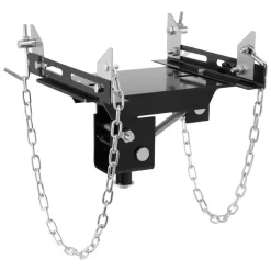 VEVOR Transmission Jack Adapter, 1100 lbs / 0.5 Ton Load Capacity Automotive Transmission Lift Adapter, Heavy-Duty Steel, for Floor Jack with 1-1/5 in Detachable Saddle Shaft, for Garage, Repair Shop