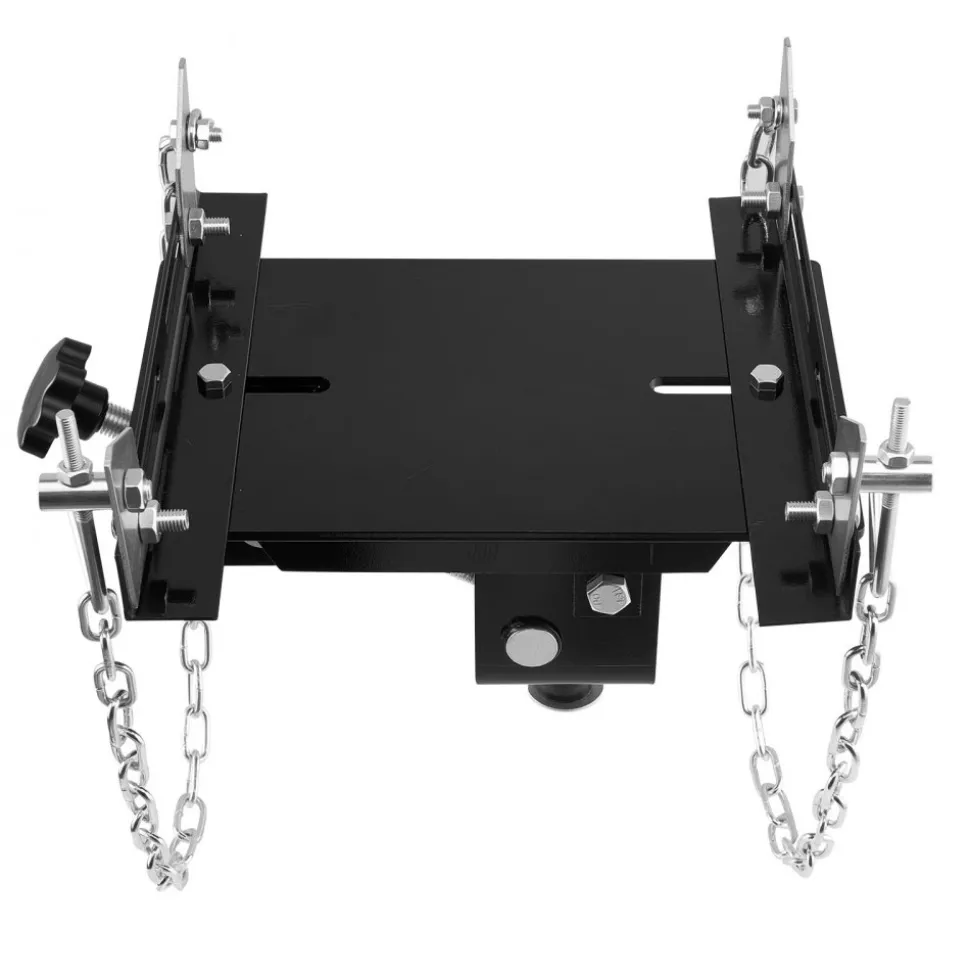 VEVOR Transmission Jack Adapter, 1100 lbs / 0.5 Ton Load Capacity Automotive Transmission Lift Adapter, Heavy-Duty Steel, for Floor Jack with 1-1/5 in Detachable Saddle Shaft, for Garage, Repair Shop