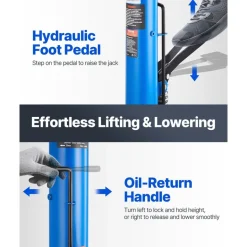 VEVOR Transmission Jack, 33"-67" High Lift, 1100 lbs Hydraulic Telescoping Transmission Jack, 2-Stage Floor Jack Stand 1/2 Ton Capacity with Foot Pedal, 360° Swivel Wheel, Garage/Shop Lift Hoist
