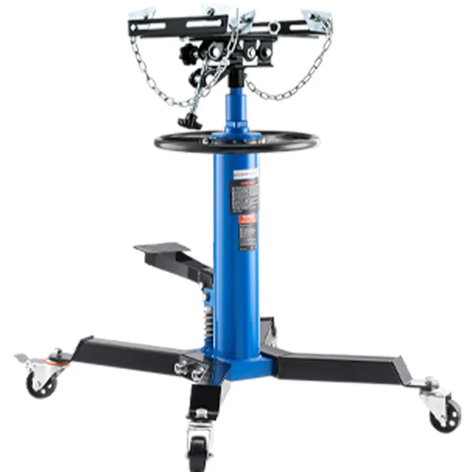 VEVOR Transmission Jack, 33"-67" High Lift, 1100 lbs Hydraulic Telescoping Transmission Jack, 2-Stage Floor Jack Stand 1/2 Ton Capacity with Foot Pedal, 360° Swivel Wheel, Garage/Shop Lift Hoist