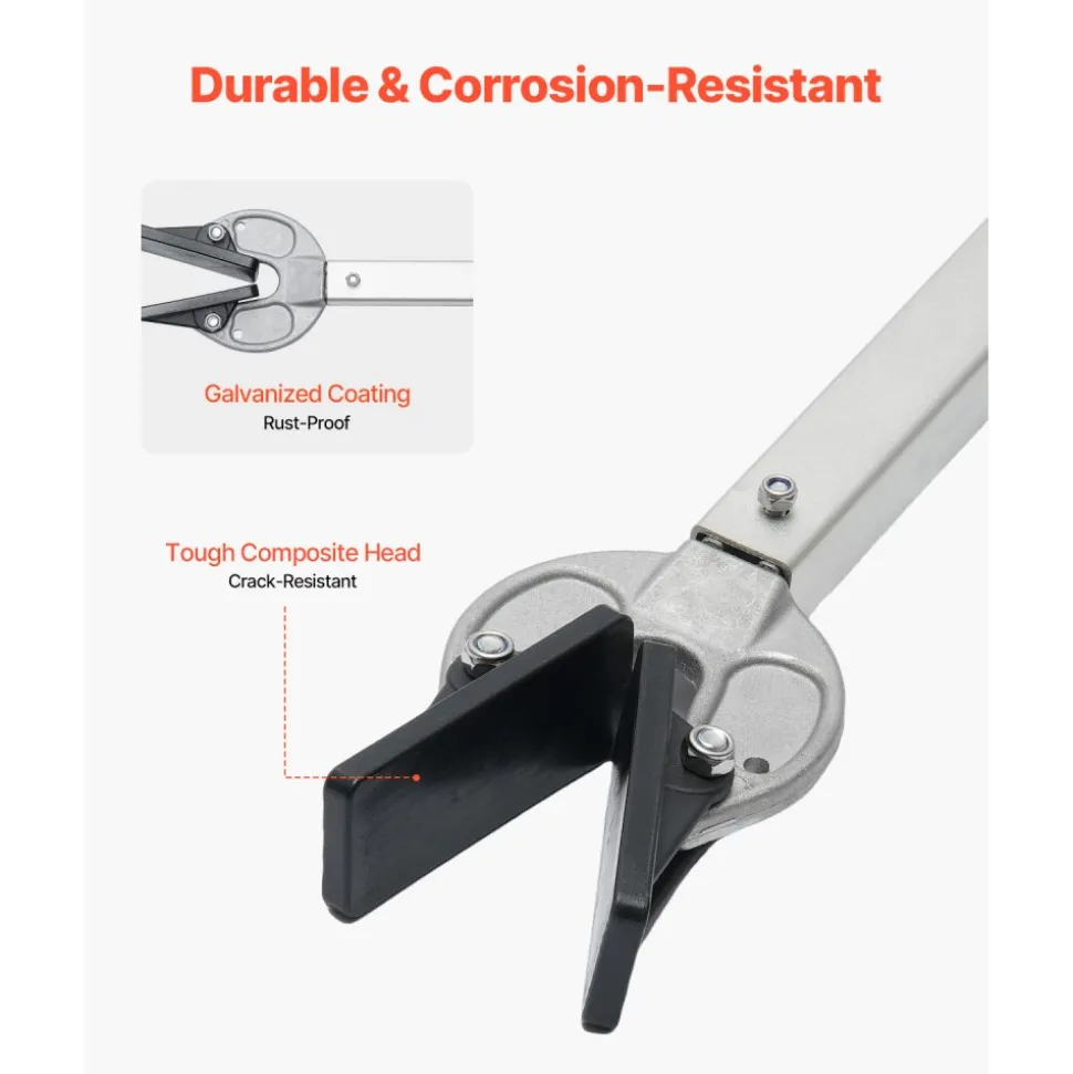 VEVOR Transom Saver, 23-35 in, Adjustable Boat Transom Saver with Composite Head, Corrosion-Resistant Easy-to-Install Transom Savers for Less Than 100 HP Outboard Motor , Fit for Roller & Trailer