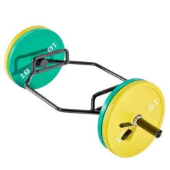 VEVOR Trap Bar Hex Bar, 2-Inch Hex Barbell, 800 LBS Capacity Shrug Bars with Knurled Grips, Weightlifting and Strength Training Equipment, Home Gym for Squats, Deadlifts, Shoulder Presses, Black