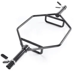 VEVOR Trap Bar Hex Bar, 2-Inch Hex Barbell, 800 LBS Capacity Shrug Bars with Knurled Grips, Weightlifting and Strength Training Equipment, Home Gym for Squats, Deadlifts, Shoulder Presses, Black