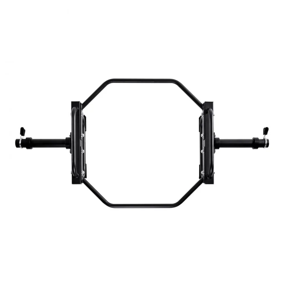 VEVOR Trap Bar Hex Bar, 2-Inch Hex Barbell, 500 LBS Capacity Shrug Bars, Weightlifting and Strength Training Equipment, Home Gym for Squats, Deadlifts, Shoulder Presses, Black