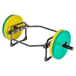 VEVOR Trap Bar Hex Bar, 2-Inch Hex Barbell, 500 LBS Capacity Shrug Bars, Weightlifting and Strength Training Equipment, Home Gym for Squats, Deadlifts, Shoulder Presses, Black