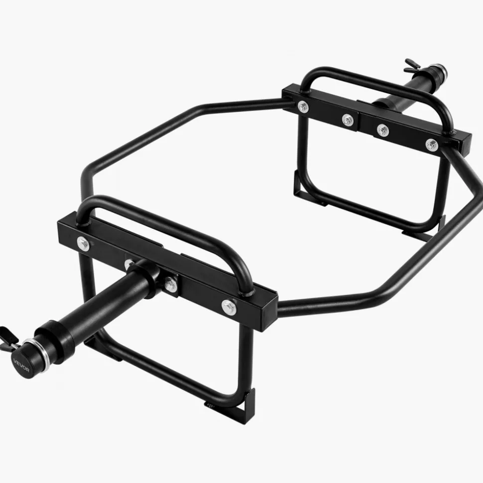 VEVOR Trap Bar Hex Bar, 2-Inch Hex Barbell, 500 LBS Capacity Shrug Bars, Weightlifting and Strength Training Equipment, Home Gym for Squats, Deadlifts, Shoulder Presses, Black