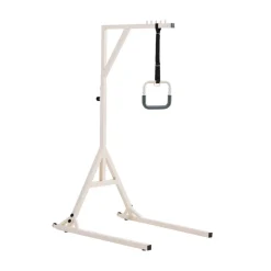 VEVOR Trapeze Bar for Bed Mobility, Height-Adjustable Bed Trapeze with 2 Casters, 350LBS Weight Capacity Heavy Duty Pull Up Trapeze Bar with Floor Stand for Elderly, Disabled, Bedridden Patients