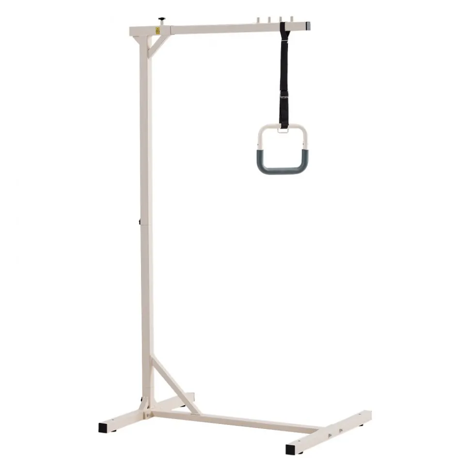 VEVOR Trapeze Bar for Bed Mobility, Heavy-Duty Steel Free Standing Trapeze Bar 250 LBS Weight Capacity, Hospital Bed Pull Up Assist for Elderly & Disabled, Ideal for Hospitals, Nursing Home, Home Care
