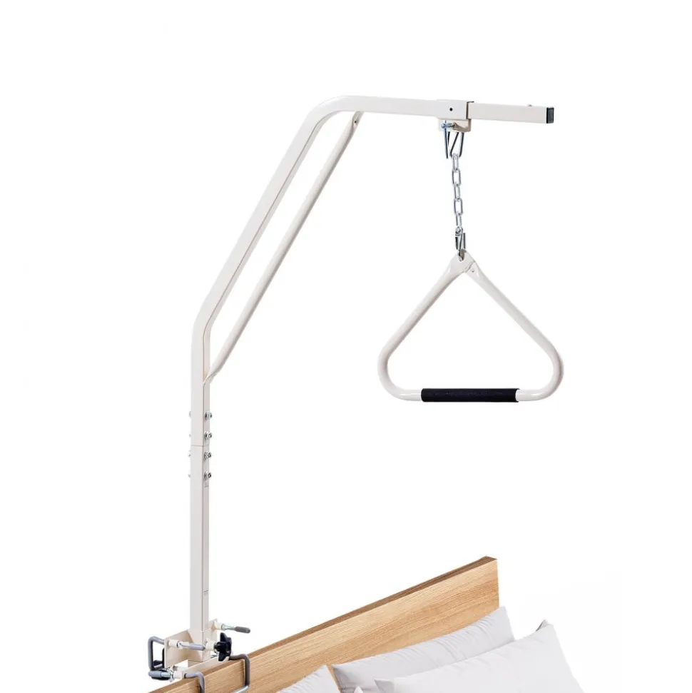 VEVOR Trapeze Bar for Bed Mobility, Medical Bed Trapeze with Clamps & Metal Chain, 250LBS Weight Capacity Bed Pull Up Assist for Elderly & Disabled, Ideal for Home Care, Hospitals, Nursing Homes