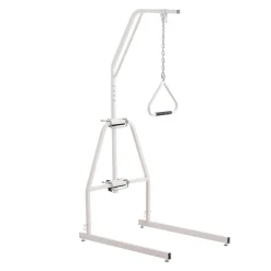 VEVOR Trapeze Bar for Bed Mobility, Bed Trapeze with Clamps and Floor Stand, 250LBS Weight Capacity Bed Pull Up Assist for Elderly, Patients & Disabled, Suitable for Home Care, Hospital, Nursing Home