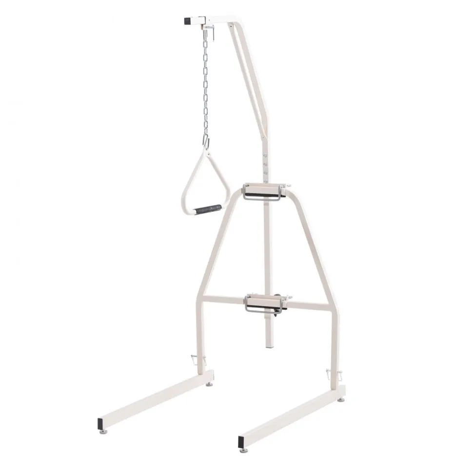 VEVOR Trapeze Bar for Bed Mobility, Bed Trapeze with Clamps and Floor Stand, 250LBS Weight Capacity Bed Pull Up Assist for Elderly, Patients & Disabled, Suitable for Home Care, Hospital, Nursing Home
