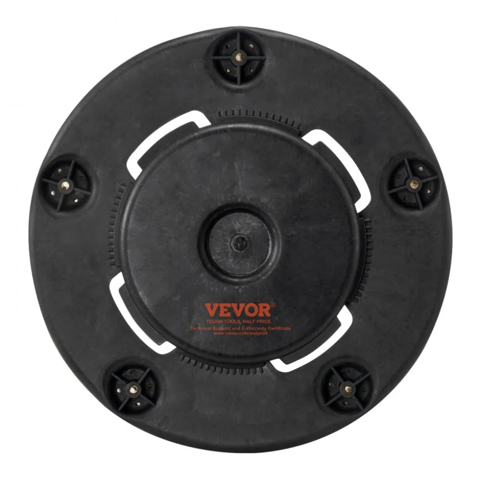 VEVOR Trash Can Dolly, Fit 20, 32, 44, 55 Gallon Containers, Round Trash Can Roller Base with 4 Lockable Wheels, 500lbs Weight Capacity, Heavy Duty Barrel Dolly, Multi-Functional Rolling Dolly Cart