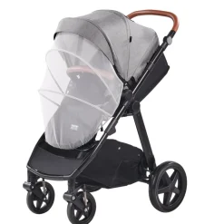 VEVOR Travel System Stroller with Infant Bassinet, 2-in-1 Baby Cradle Stroller Combo, Reversible Seat, Easy One-button Folding, EVA Tires with Brake Aluminum Stroller Carseat Combo Set (Dark Gray)