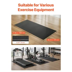 VEVOR Treadmill Mat for Carpet Floor, 23.62