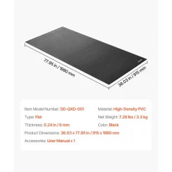 VEVOR Treadmill Mat for Carpet Floor, 23.62