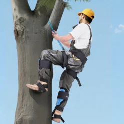 VEVOR Tree Climbing Spikes, Height-Adjustable Tree Climbing Gear with Straps & Padding Cushion, 350 lbs Load Capacity, Heavy Duty Steel Climb Spurs Arborist Equipment for Fruit Picking Hunting