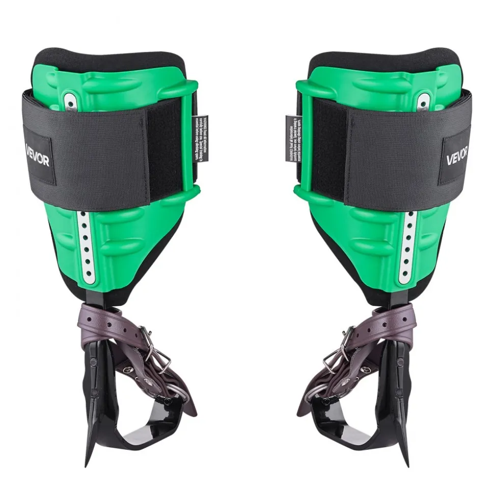VEVOR Tree Climbing Spikes Set, Height-Adjustable Tree Climbing Gear with Straps & Spike Protectors, 350 lbs Load Capacity, Heavy Duty Steel Climb Spurs Arborist Equipment for Fruit Picking Hunting