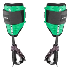 VEVOR Tree Climbing Spikes Set, Height-Adjustable Tree Climbing Gear with Straps & Spike Protectors, 350 lbs Load Capacity, Heavy Duty Steel Climb Spurs Arborist Equipment for Fruit Picking Hunting