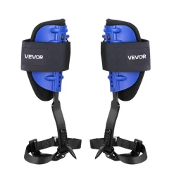 VEVOR Tree Climbing Spikes Set, Height-Adjustable Tree Climbing Gear with Straps & Waist Harness, 350 lbs Load Capacity, Heavy Duty Steel Climb Spurs Arborist Equipment for Fruit Picking Hunting