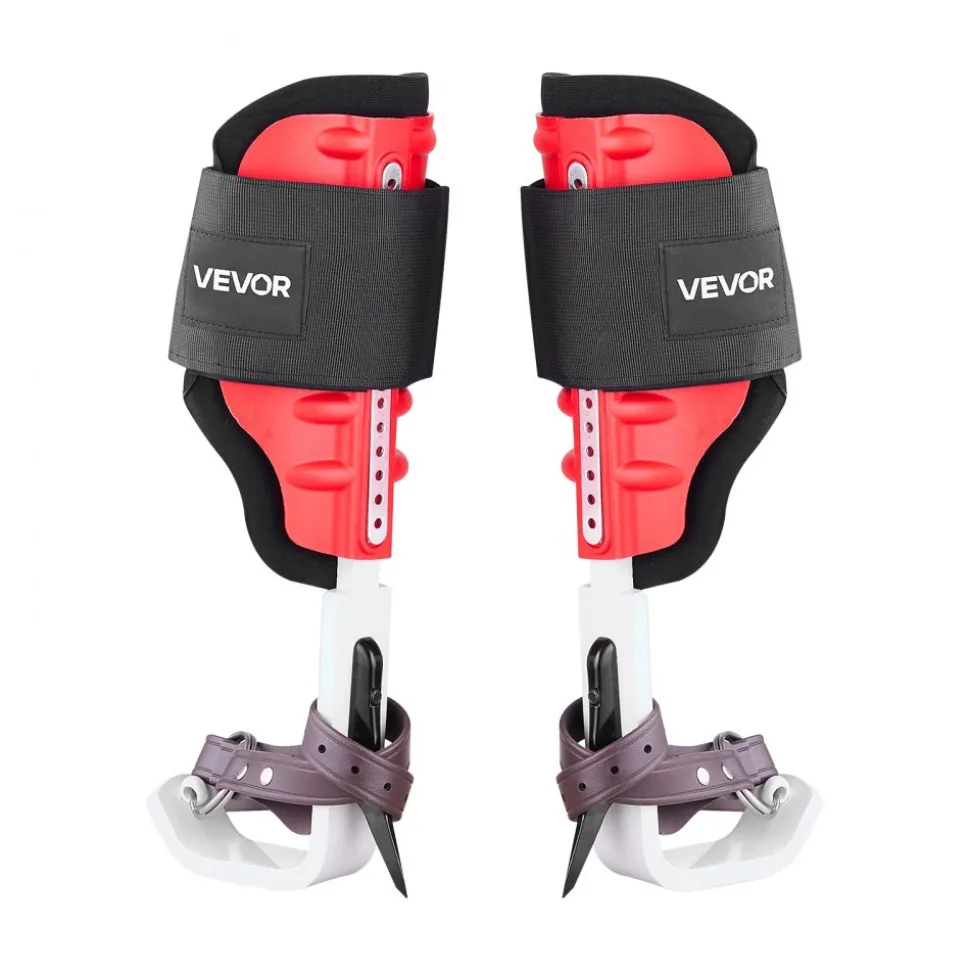 VEVOR Tree Climbing Spikes Set, Height-Adjustable Tree Climbing Gear with Straps & Harness, 350 lbs Load Capacity, Heavy Duty Steel Climb Spurs Arborist Equipment for Fruit Picking Hunting
