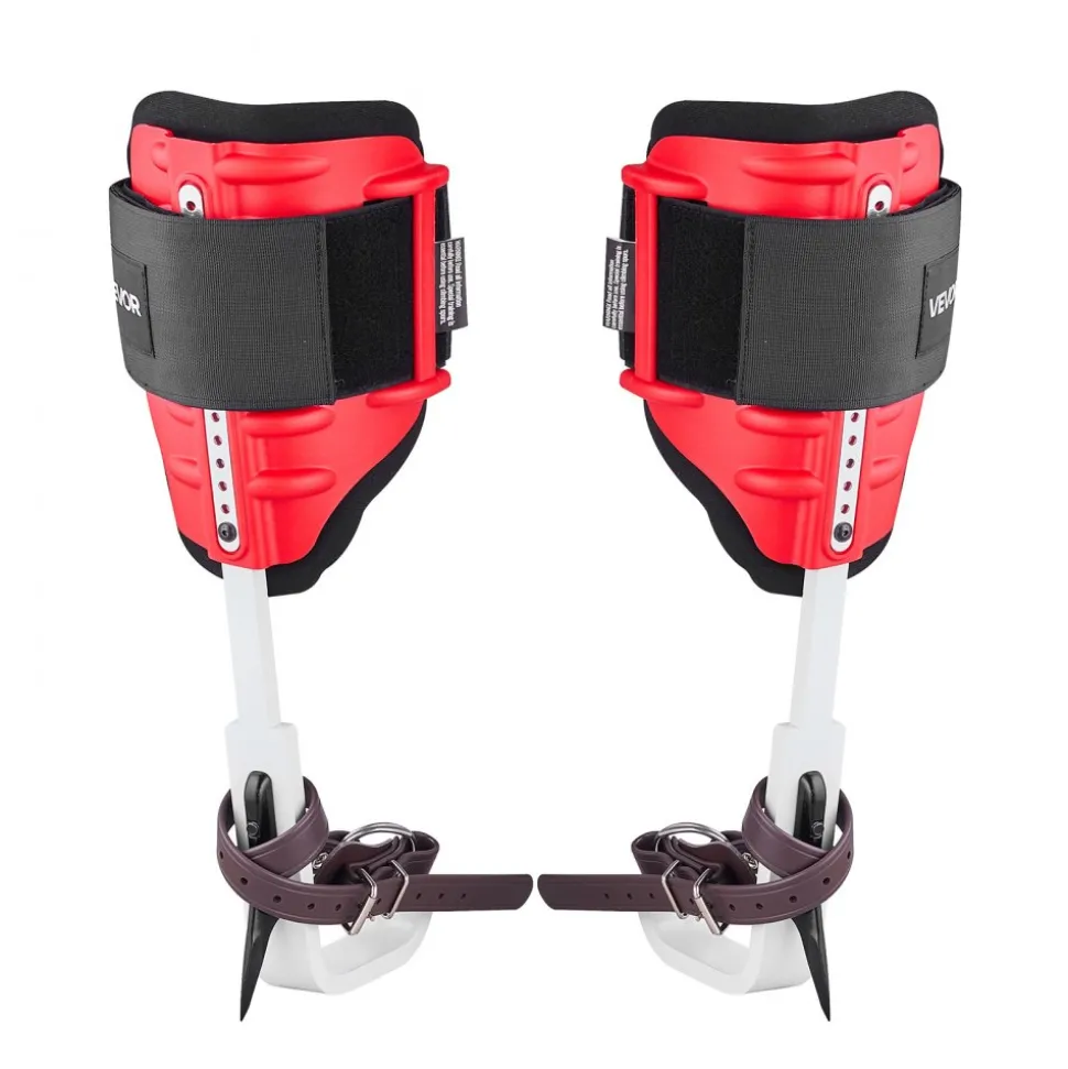 VEVOR Tree Climbing Spikes Set, Height-Adjustable Tree Climbing Gear with Straps & Harness, 350 lbs Load Capacity, Heavy Duty Steel Climb Spurs Arborist Equipment for Fruit Picking Hunting