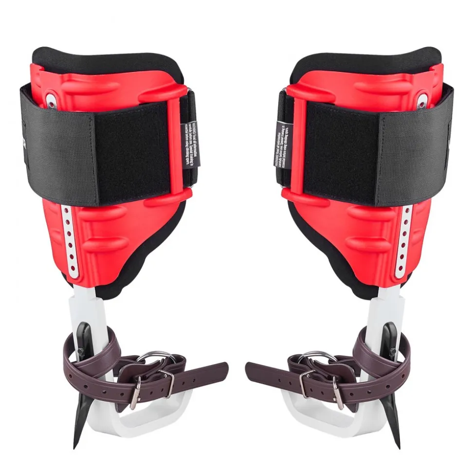 VEVOR Tree Climbing Spikes Set, Height-Adjustable Tree Climbing Gear with Straps & Harness, 350 lbs Load Capacity, Heavy Duty Steel Climb Spurs Arborist Equipment for Fruit Picking Hunting
