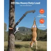 VEVOR Tree Mounted Deer Hoist, 353 lbs Load Capacity, Hunting Game Hoist Winch Lift with Ratchet Strap, Heavy Duty Deer Hanger for Skinning, Cleaning, Hanging Feed, and Field Dressing, Black