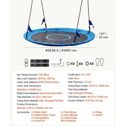 VEVOR Tree Swing 60