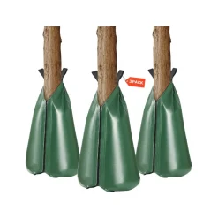 VEVOR Tree Watering Bag, 3 Packs 20 Gallons Watering Bags for New Trees, 5-9 Hours Slow Release Refillable Tree Drip Irrigation Bags with Zipper, Durable Tree Watering System for Deep Root Targeting