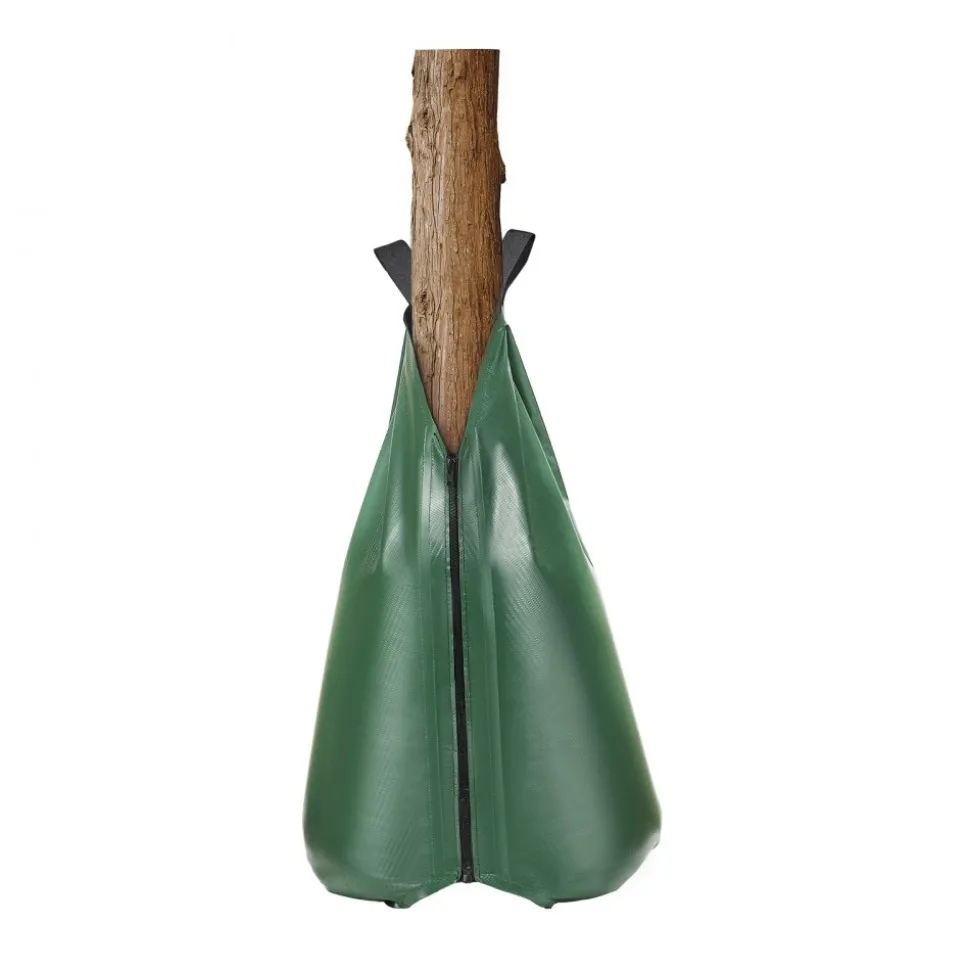 VEVOR Tree Watering Bag, 4 Packs 20 Gallons Watering Bags for New Trees, 5-9 Hours Slow Release Refillable Tree Drip Irrigation Bags with Zipper, Durable Tree Watering System for Deep Root Targeting