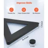 VEVOR Triangle Hockey Passer, Heavy-Duty Multi-Angle Rebounder, Hockey Passing Aid, Passing & Stick Handling Trainer, Off-Ice & On-Ice Portable Equipment, Help Improve Puck Control & Shooting