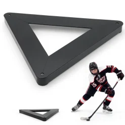 VEVOR Triangle Hockey Passer, Heavy-Duty Multi-Angle Rebounder, Hockey Passing Aid, Passing & Stick Handling Trainer, Off-Ice & On-Ice Portable Equipment, Help Improve Puck Control & Shooting