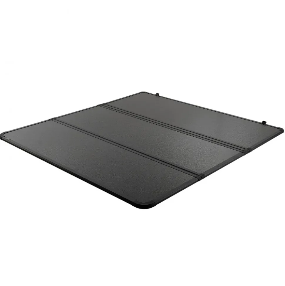 VEVOR Tri-Fold Truck Bed Tonneau Cover, Compatible with 2015-2024 Ford F-150, 6.5' (79") Bed, Only Fit 6.5' x 5.4' (79" x 65.2") Inside Bed, 400 lbs Load Capacity, LED Light, Quick Folding, Black