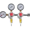 VEVOR Triple Gauge Regulator, CO2 Regulator Gauge with 0-60PSI, Heavy Duty CO2 Gauge Gas System, Draft Beer Regulator with Check Valve, Adjustable Pressure Regulator for Draft Beer Homebrew, CGA320