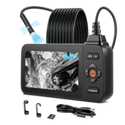 VEVOR Triple Lens Endoscope with Light, 4.5