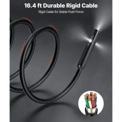 VEVOR Triple Lens Endoscope with Light, 4.5