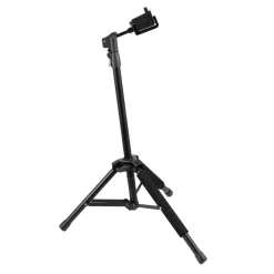 VEVOR Tripod Guitar Stand, 33 lbs/15 kg Load Capacity, Floor-Standing Foldable Guitar Stand Display Rack with 35.4-47.2 in/900-1200 mm Adjustable Height, for Guitar Acoustic Electric Classical Bass