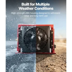 VEVOR Truck Air Conditioner, 12V 10000 BTU Mini Split AC Unit, 400 m³/h Airflow Cab Air Conditioner, Quiet A/C Unit Fast Cooling for Semi Truck, Camper, Construction Vehicle, Crane, Tractor, Excavator