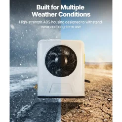 VEVOR Truck Air Conditioner, 12V 10000 BTU Mini Split AC Unit, 400 m³/h Airflow Cab Air Conditioner, Fast Cooling Low Noise for Semi Truck, Camper, Construction Vehicle, Crane, Tractor, Excavator
