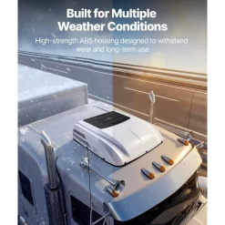 VEVOR Truck Air Conditioner, 12V 10000 BTU RV Rooftop AC Unit, 350 m³/h Airflow Cab Air Conditioner with Copper Evaporator, Quiet A/C Unit Fast Cooling for Semi Truck Trailer Motorhome Tractor Caravan