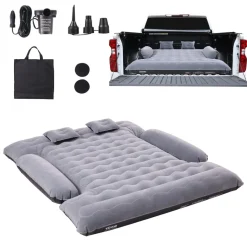 VEVOR Truck Bed Air Mattress, for 6-6.5 ft Full Size Truck Beds, Inflatable Air Mattress Camping Bed with 12V Air Pump 2 Pillows, Carry Bag, for Chevrolet Silverado, Dodge Ram, Ford 150/250/350