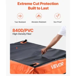 VEVOR Truck Bed Cargo Bag, Waterproof 840D PVC, 51.18 x 40.16 x 21.85 in (26 Cubic Feet), Heavy Duty Cargo Bag for Truck Bed with 4 Bungee Cords with Hooks, Fits a Variety of SUV and Pickup Trucks