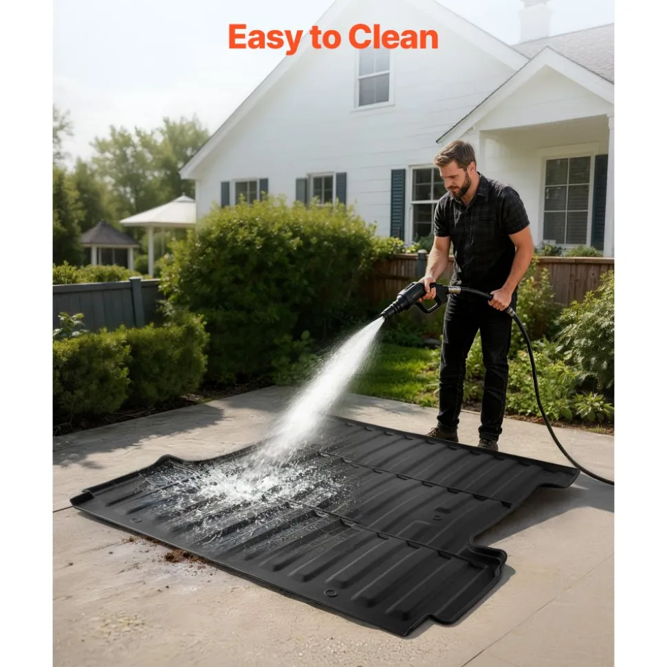 VEVOR Truck Bed Mat, TPE, Compatible with 2015-2026 Ford F150 Lightning Bed, Heavy Duty Custom Fit, All Weather Protection Pickup Car Cargo Trunk Liner Replacement, for 2015-2026 Ford F150 Accessories