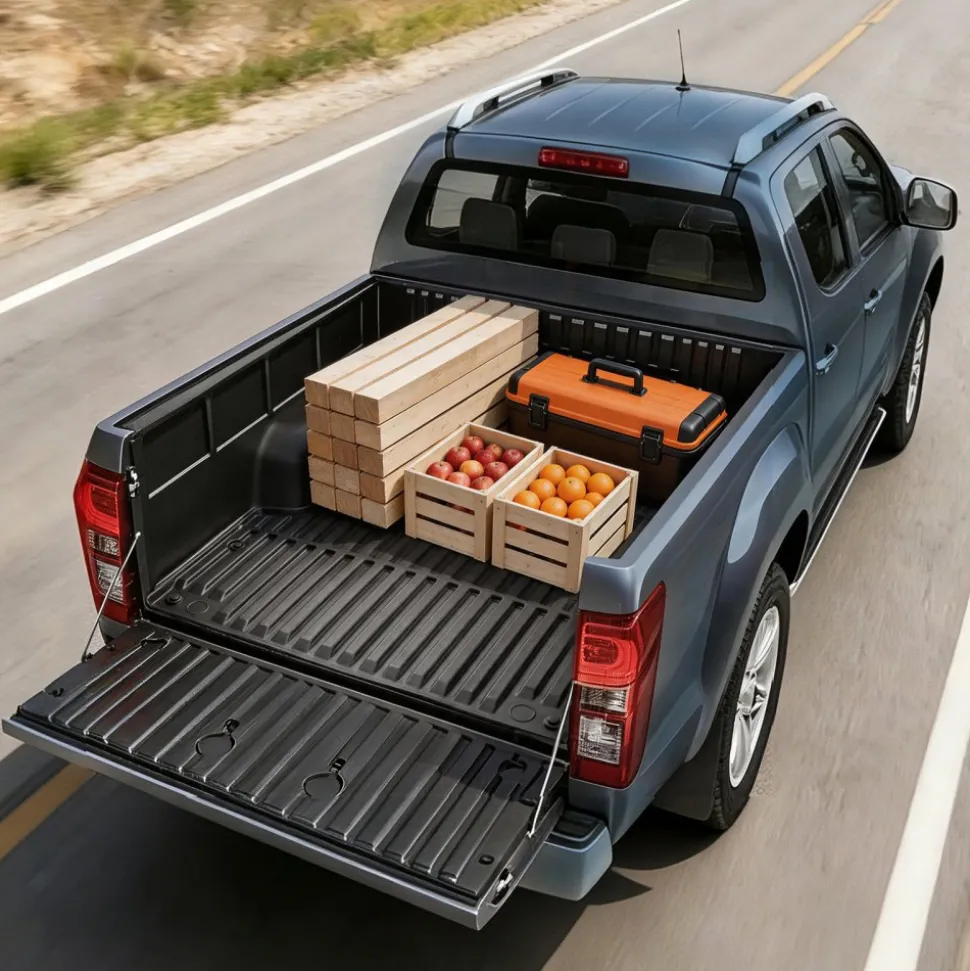 VEVOR Truck Bed Mat, TPE, Compatible with 2024-2026 Toyota Tacoma Bed, Heavy Duty Custom Fit, All Weather Protection Pickup Car Cargo Trunk Liner Replacement, for 2024-2026 Toyota Tacoma Accessories
