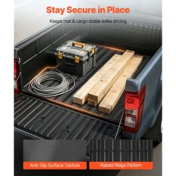 VEVOR Truck Bed Mat, TPE, Fit for 2023-2026 Chevy Colorado&GMC Canyon 5FT Bed, Heavy Duty Custom Fit, All Weather Protection Trunk Liner, for 23-26 Chevrolet Colorado/GMC Canyon Pickup Accessories