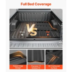 VEVOR Truck Bed Mat, TPE, Fit for 2023-2026 Chevy Colorado&GMC Canyon 5FT Bed, Heavy Duty Custom Fit, All Weather Protection Trunk Liner, for 23-26 Chevrolet Colorado/GMC Canyon Pickup Accessories