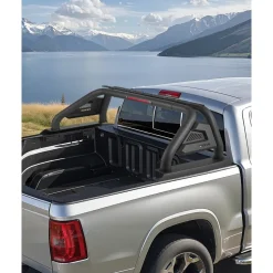 VEVOR Truck Bed Roll Bar, Universal Adjustable Sport Bar Chase Rack, with Luggage Rack for Full-Size Pickup, Carbon Steel Construction with Extension Light Bracket, Rust-resistant Coating