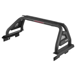 VEVOR Truck Bed Roll Bar, Universal Adjustable Sport Bar Chase Rack, with Luggage Rack for Full-Size Pickup, Carbon Steel Construction with Extension Light Bracket, Rust-resistant Coating